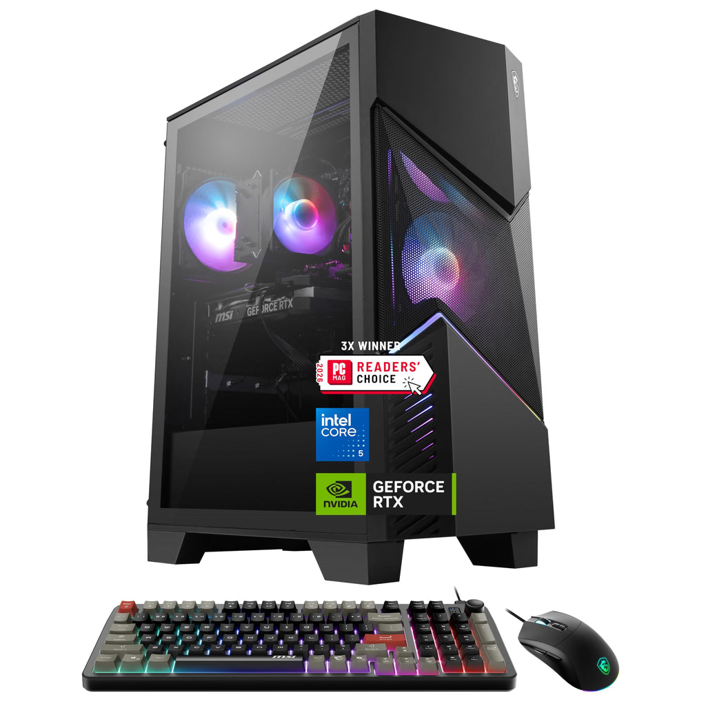 msi Codex R2 Gaming Desktop PC | NVIDIA GeForce RTX 5070 12GB | Intel Core i5-14400F | 32GB DDR5 RAM | 1TB NVMe SSD | Air Cooling | Wi-Fi 6E | Windows 11 Home | VR Ready | D14NVP5-613US - Flex Gamingproduct_type