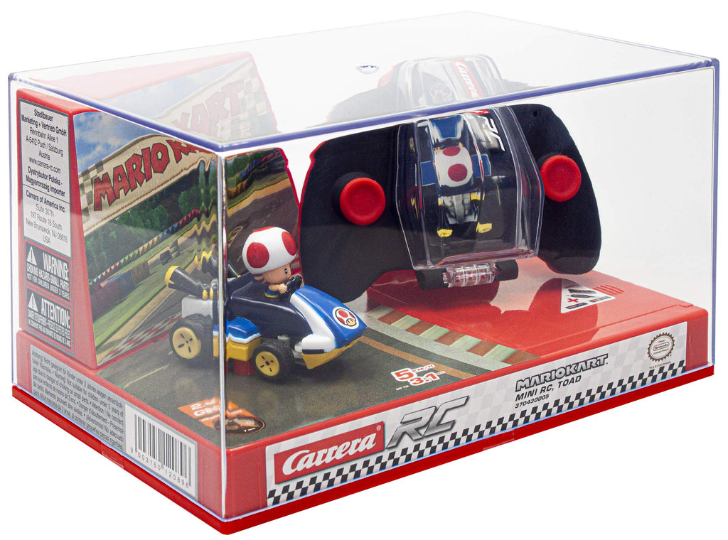 Carrera RC Nintendo Mario Kart 2.4 GHz Mini Collectible Radio Remote Control Toy Car Vehicle - Peach | Official Licensed Mario Miniature Collectible Toy RC Car for Kids 6+, Ready To Run, Rechargeable Battery, Radio RC Racing