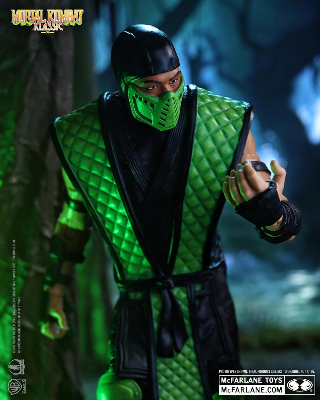 McFarlane Toys - Mortal Kombat Klassic Reptile 7in Action Figure | Mortal Kombat Klassic 7 Inch Action Figure Wave 2 - Reptile