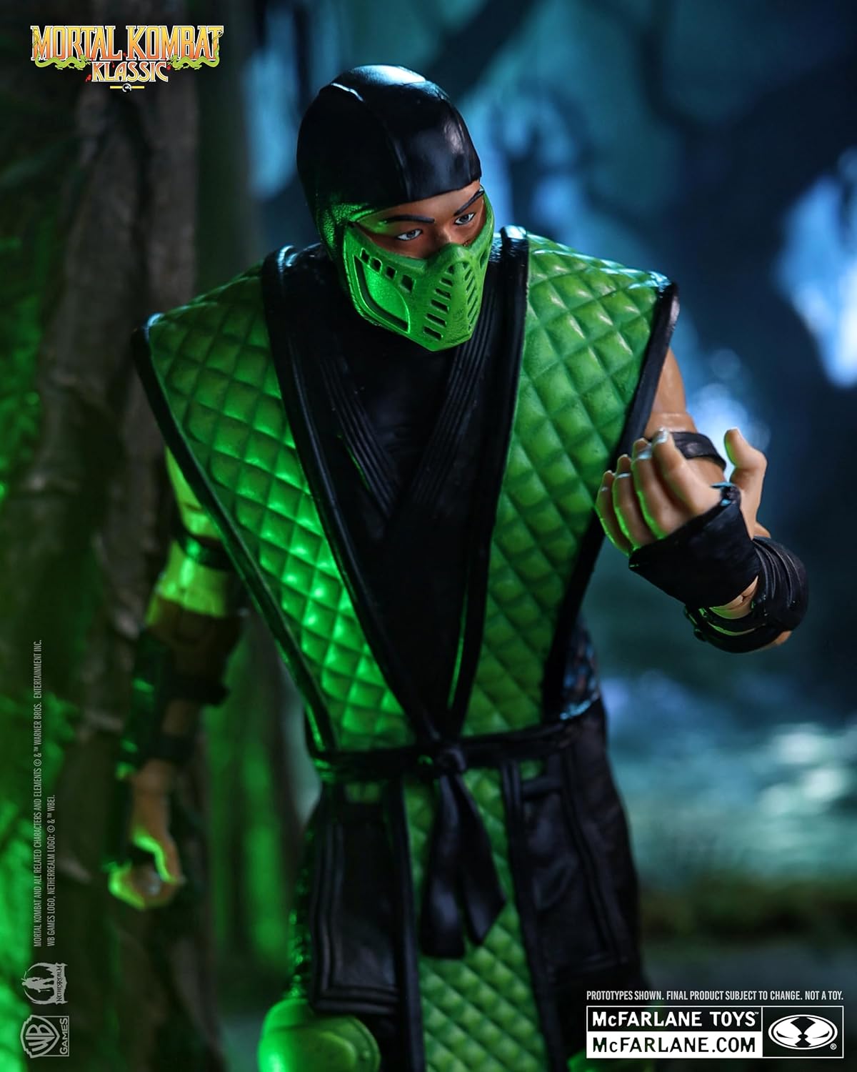 McFarlane Toys - Mortal Kombat Klassic Reptile 7in Action Figure | Mortal Kombat Klassic 7 Inch Action Figure Wave 2 - Reptile