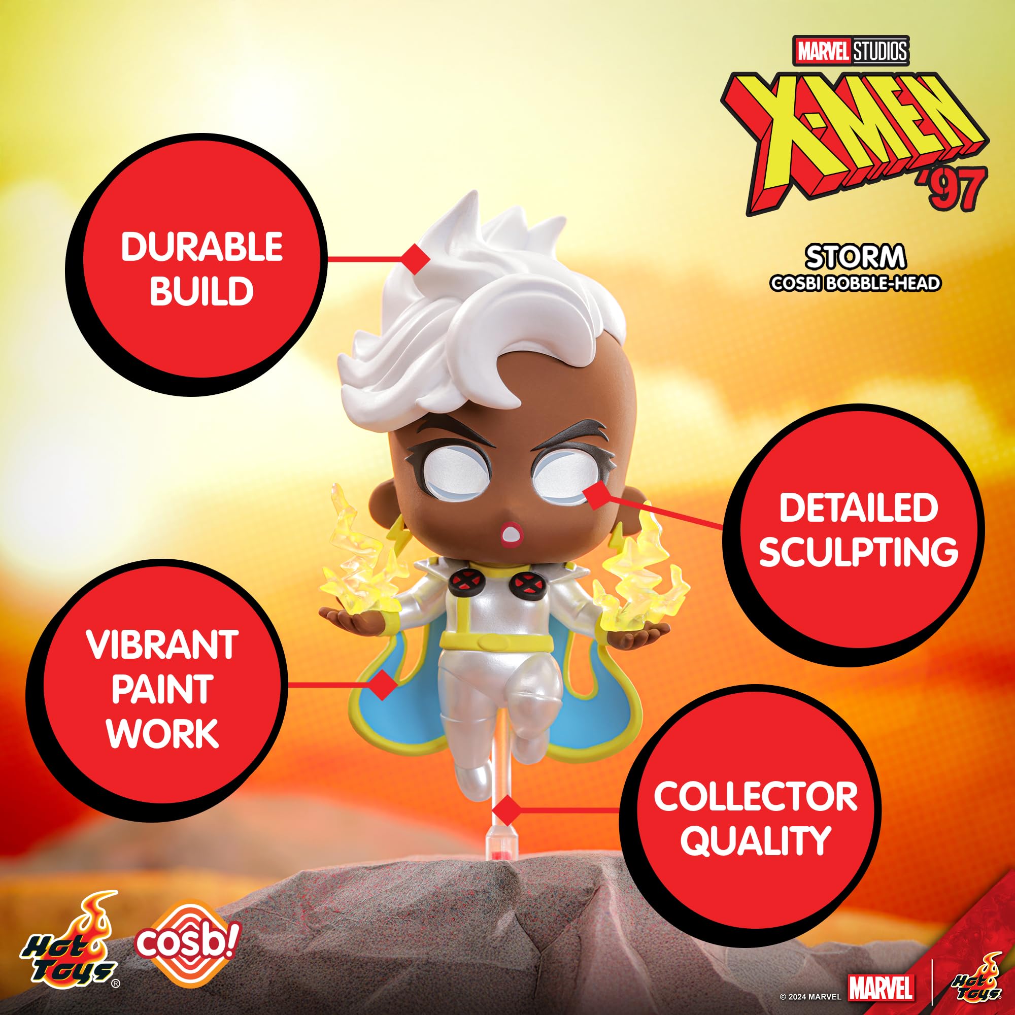 YuMe X-Men 97 Blind Box Collectible Mini Figure & Accessories | Cosbi Bobble Head Collection | Official Marvel Studios Merchandise | Toy Gift for Kids & Adults | 9 Figures to Collect Including 1 Chase