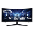 Samsung 34' Odyssey G5 Ultra-Wide Gaming Monitor with 1000R Curved Screen, 165Hz, 1ms, FreeSync Premium, Large Display, Eye Comfort, Multiple Ports, WQHD, LC34G55TWWNXZA, Black - Flex Gamingproduct_type