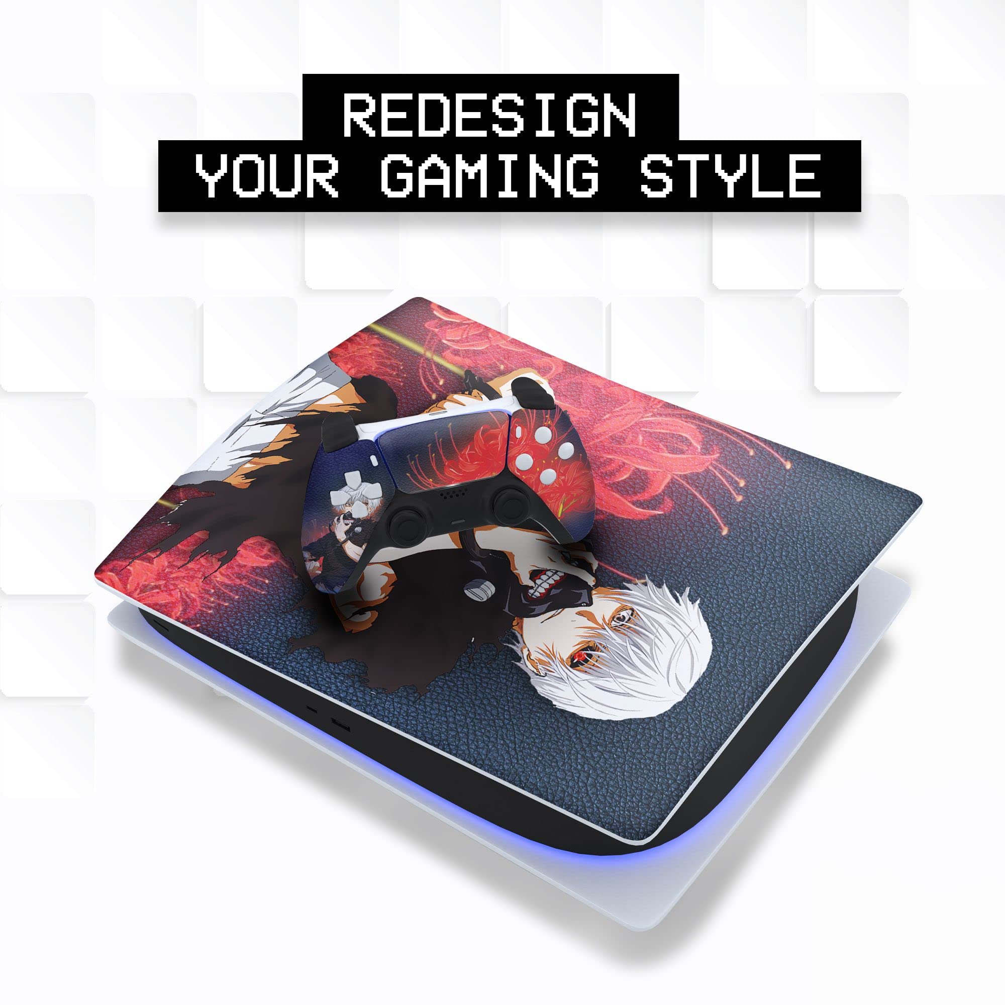 BCB Controllers Custom Console Face Plate Compatible with PS_5 Console | Console Cover for Play_Station 5 | Proudly Customized in USA with Permanent Hydro-DIP Printing (NOT JUST A Skin) - Flex Gamingproduct_type