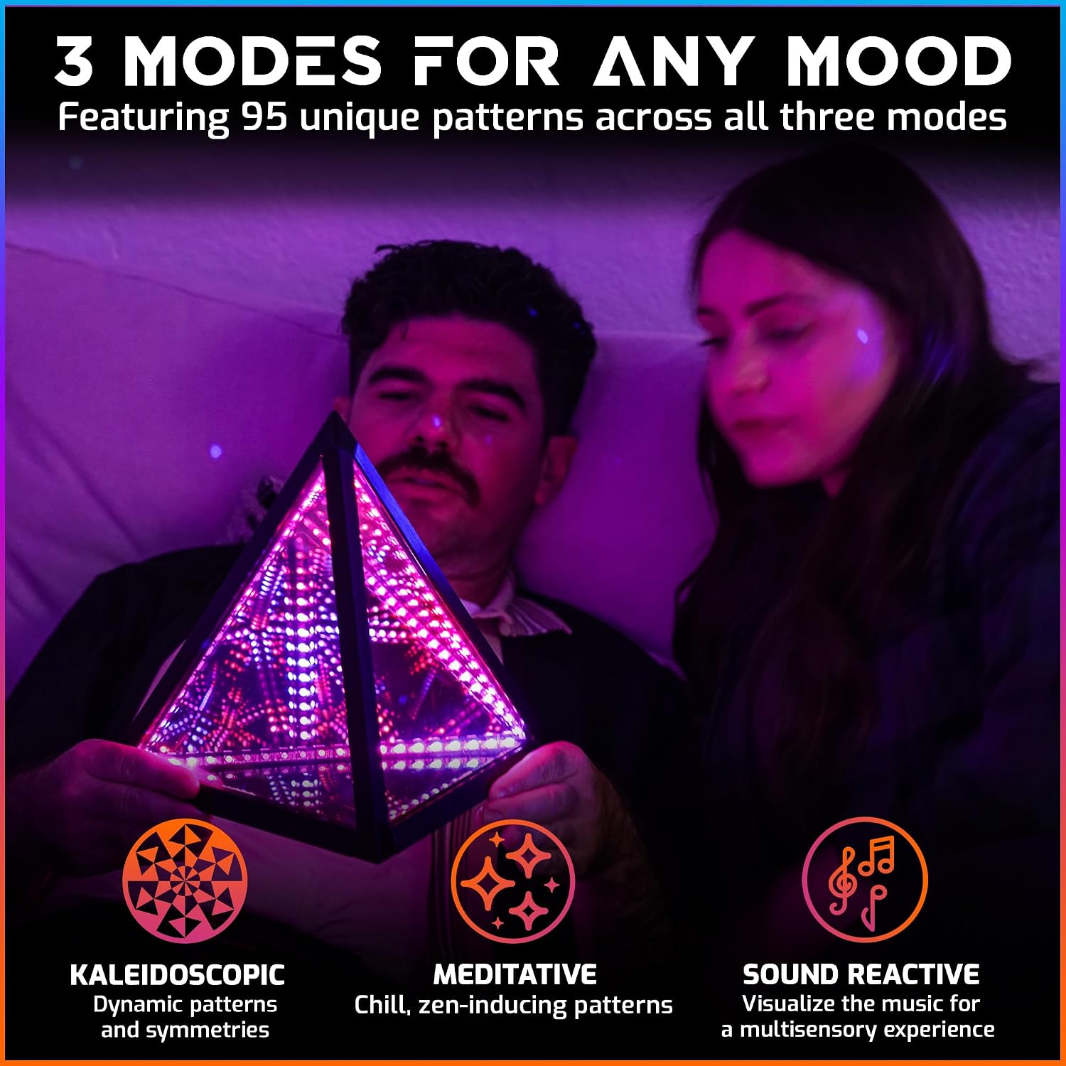 Hyperspace Lighting Co. Infinity Mirror LED Lamp – 4 Sizes