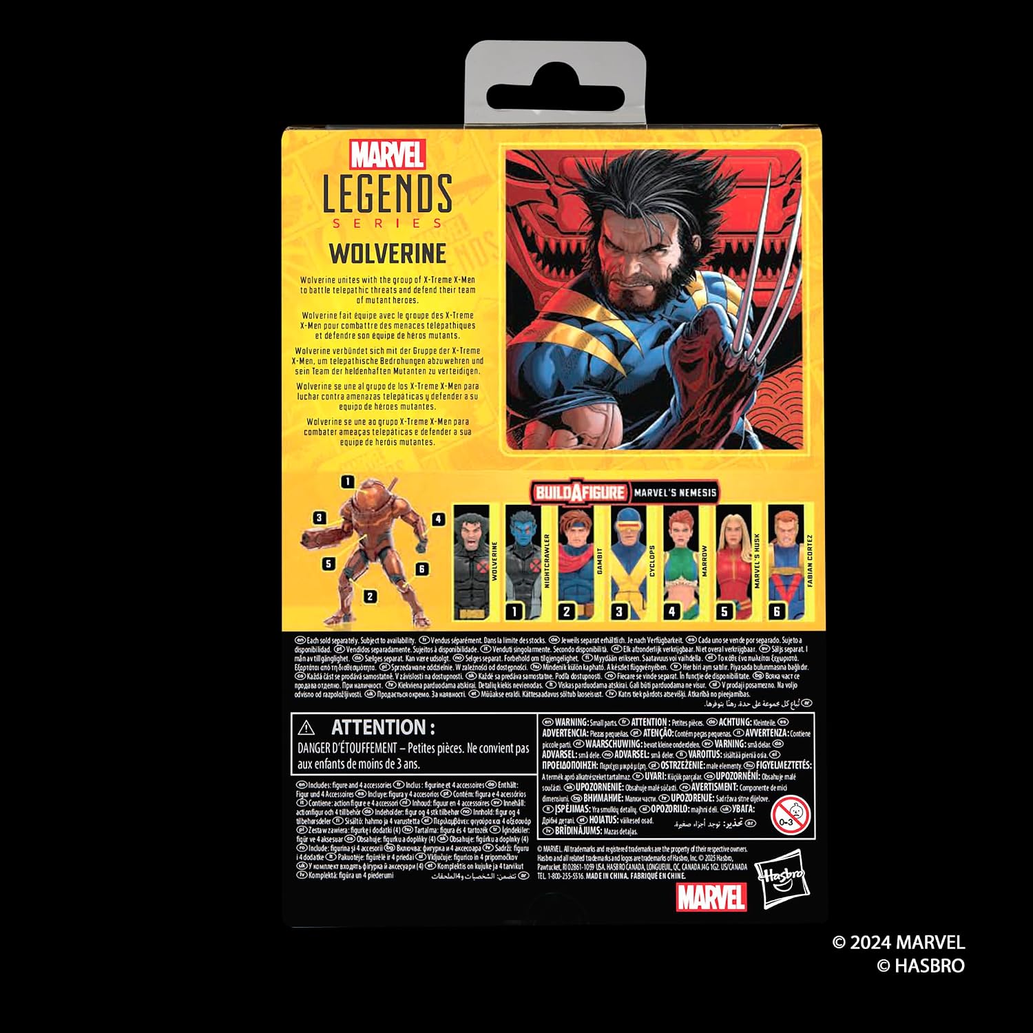 Marvel Legends Series Wolverine, X-Men Comics Collectible 6-Inch Scale Action Figure | Marvel Legends X-Men 6 Inch Action Figure BAF Nemesis - Xtreme Wolverine