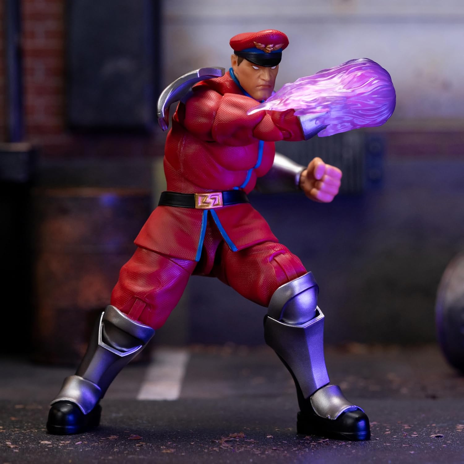Jada - Street Fighter 2- Articulated Figure of M. Bison 15 cm, Collectable, with Interchangeable Hands and Head, Accessories, 20 Articulated Points, Ages 13 (253252030)