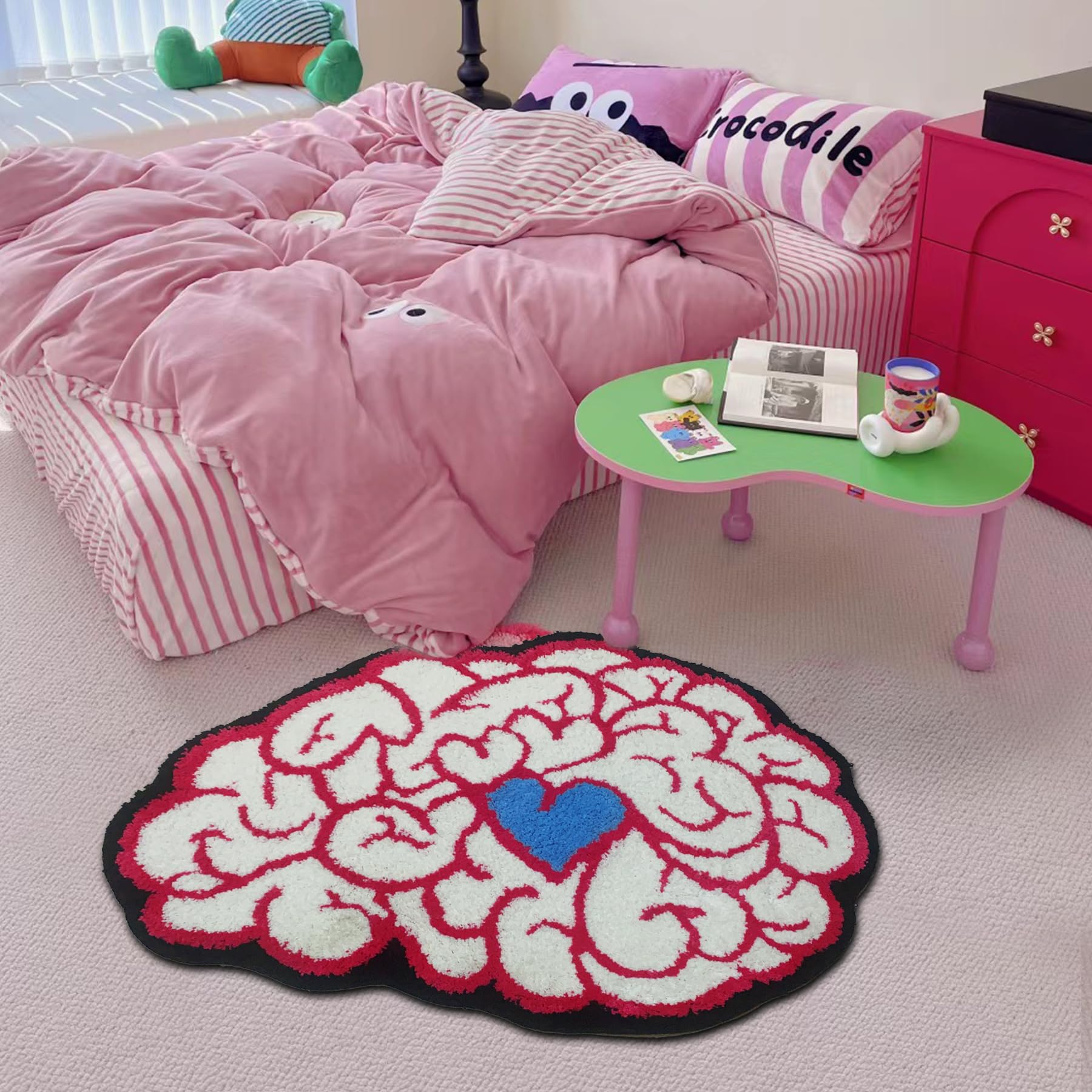 Graduation Bear Rug - Hypebeast Room Decor, Ultra-Soft Hypebeast Rugs with TPR Non-Slip Backing, Trendy Cloud-Like Plush Cute Carpet, Cool Rugs for Bedroom & Man Cave (28"x28") - Flex Gamingproduct_type