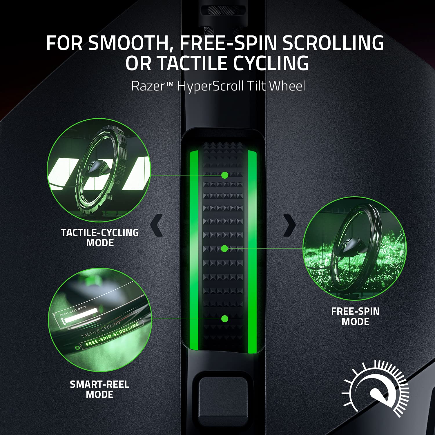 Razer Basilisk V3 Customizable Ergonomic Gaming Mouse: Fastest Gaming Mouse Switch - Chroma RGB Lighting - 26K DPI Optical Sensor - 11 Programmable Buttons - HyperScroll Tilt Wheel - Classic Black - Flex Gamingproduct_type