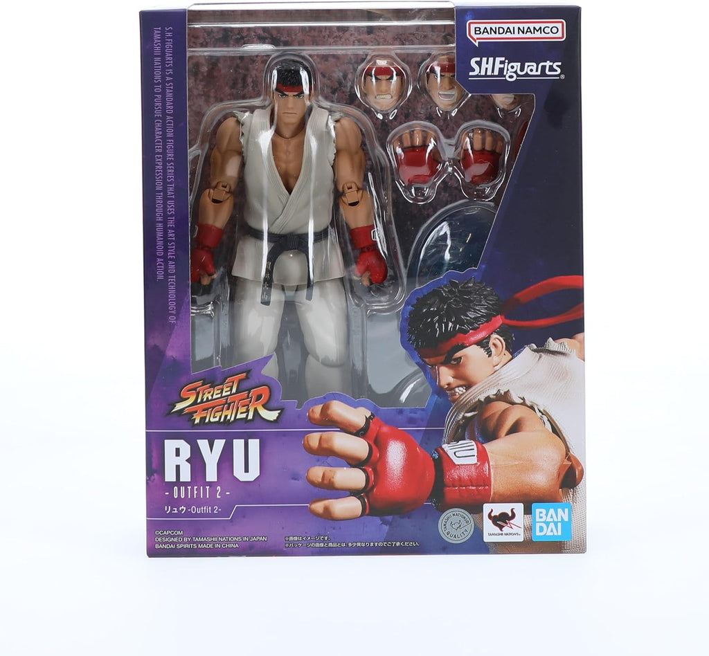 TAMASHII NATIONS - Street Fighter - Ryu - Outfit 2 (Classic Outfit), Bandai Spirits S.H.Figuarts Action Figure