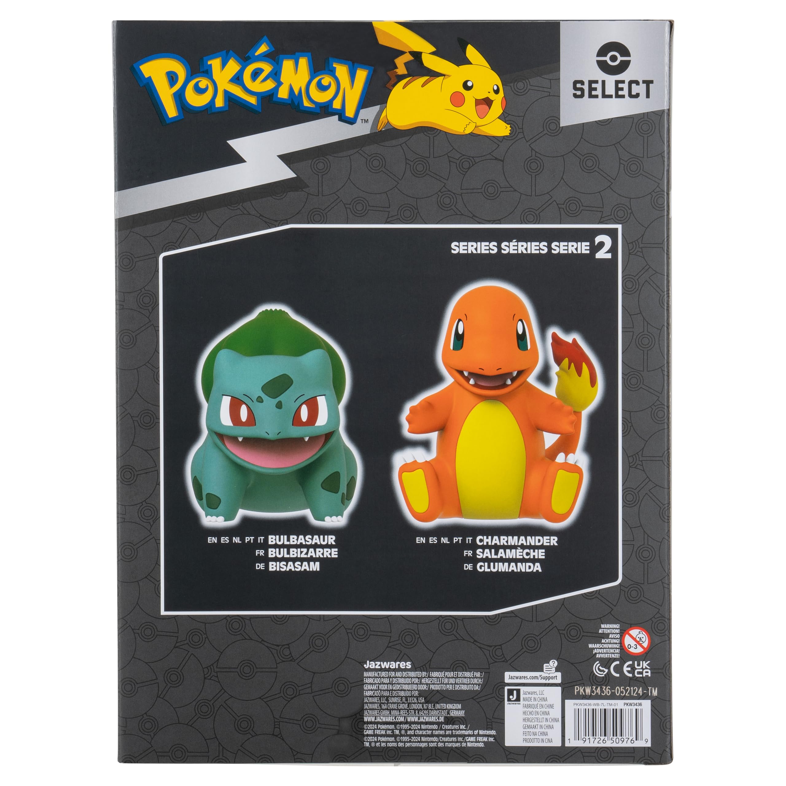 Pokemon Pikachu Select Vinyl Figure - 8-Inch Figure Made from Vinyl