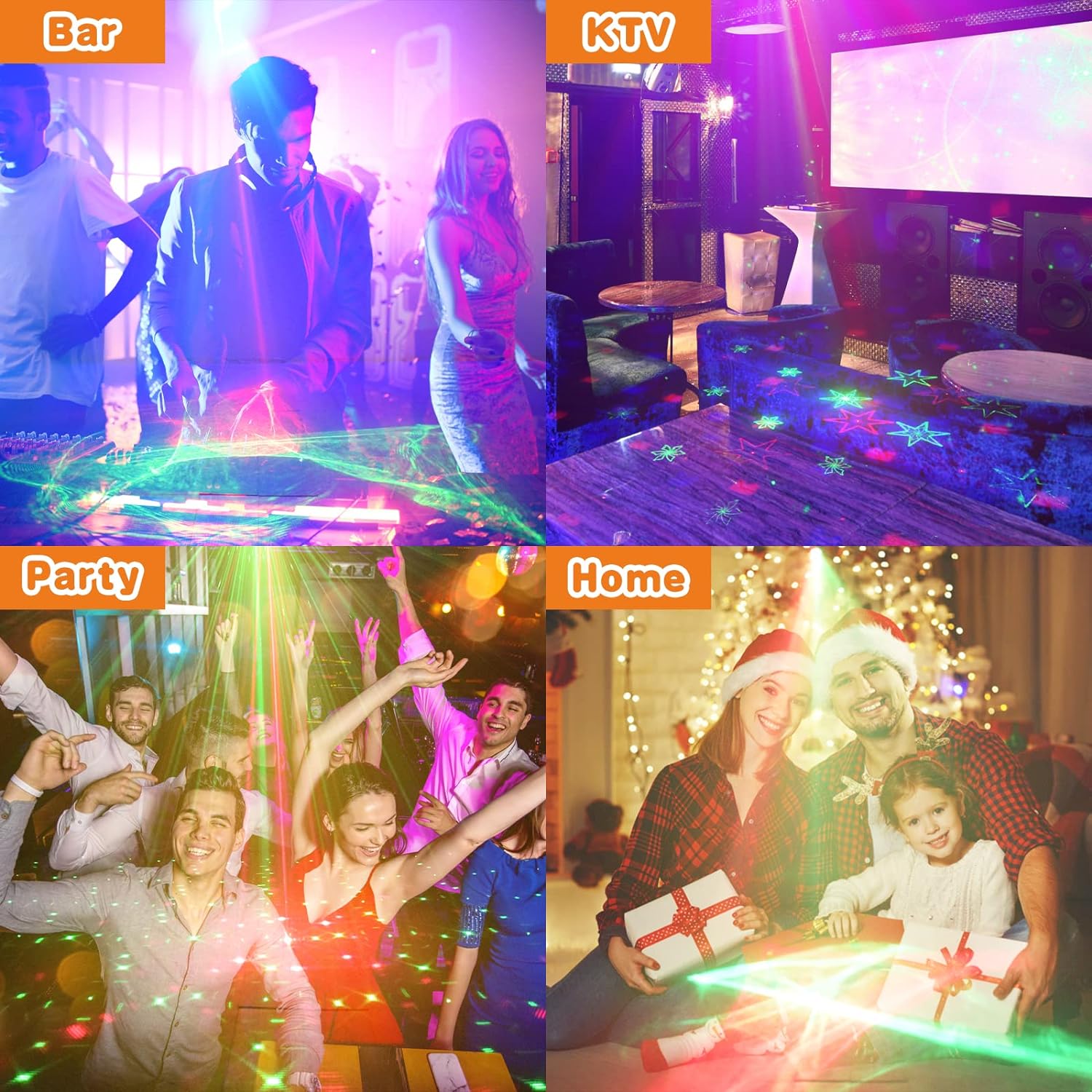 Enjoyedled 3-in-1 Nebula Laser DJ Stage Light – 2 Colors