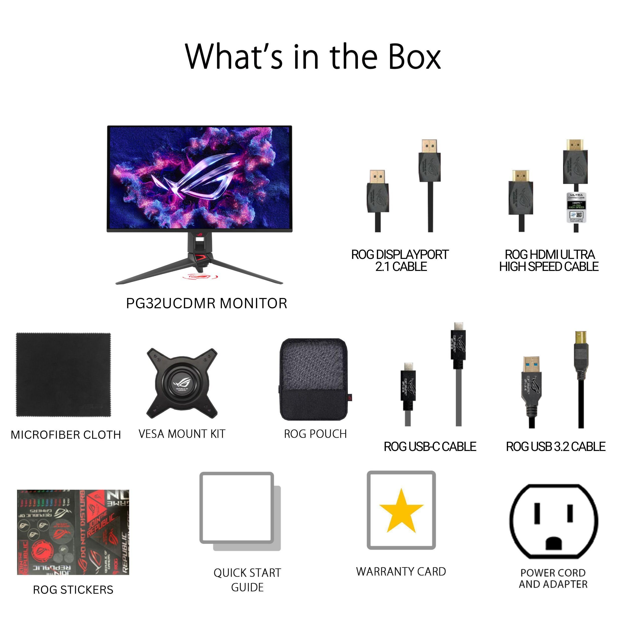 ASUS ROG Strix OLED Gaming Monitor – 5 Styles