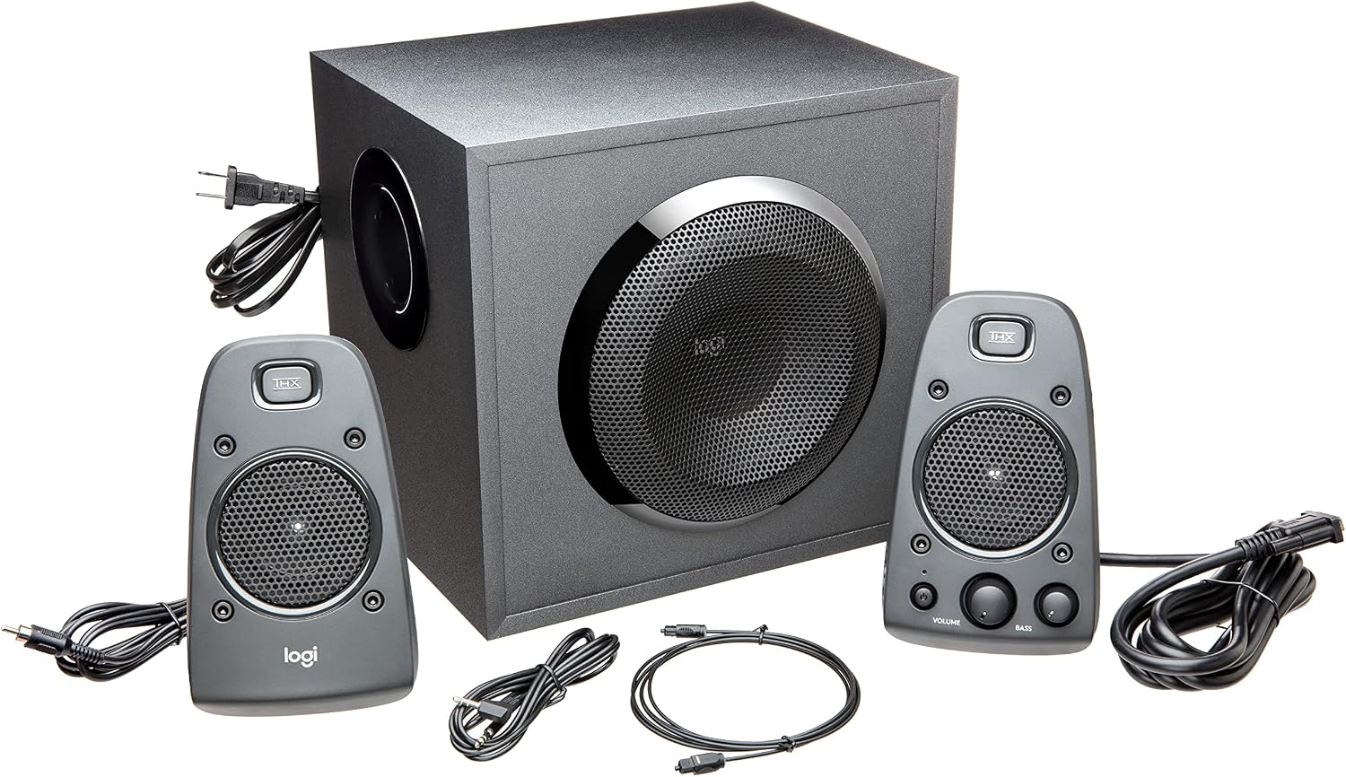 Logitech Z625 Powerful THX® Certified 2.1 Speaker System with Optical Input
