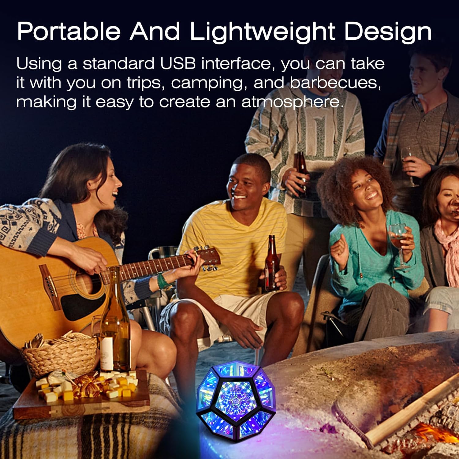 MITO Infinity Mirror Dodecahedron RGBW LED Light