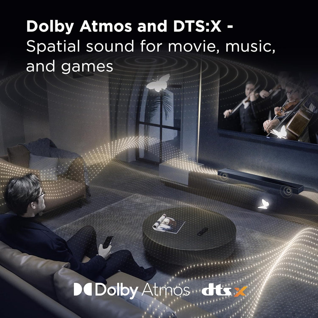 TCL Q-Series 5.1 Surround Sound Bar with Wireless Subwoofer – Q65H, Q75H & Q85H