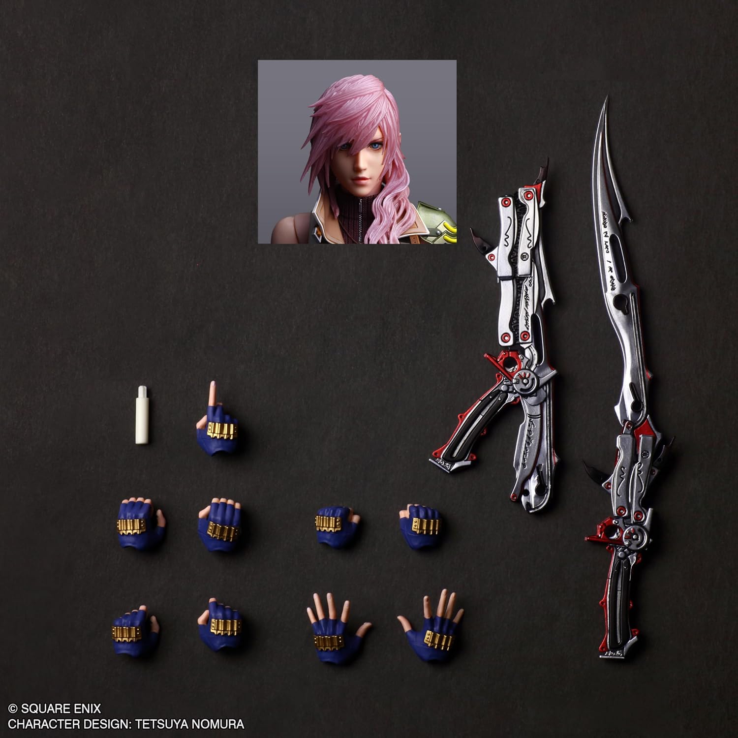 Final Fantasy XIII PLAY ARTS True Lightning PVC Pre-painted Action Figure