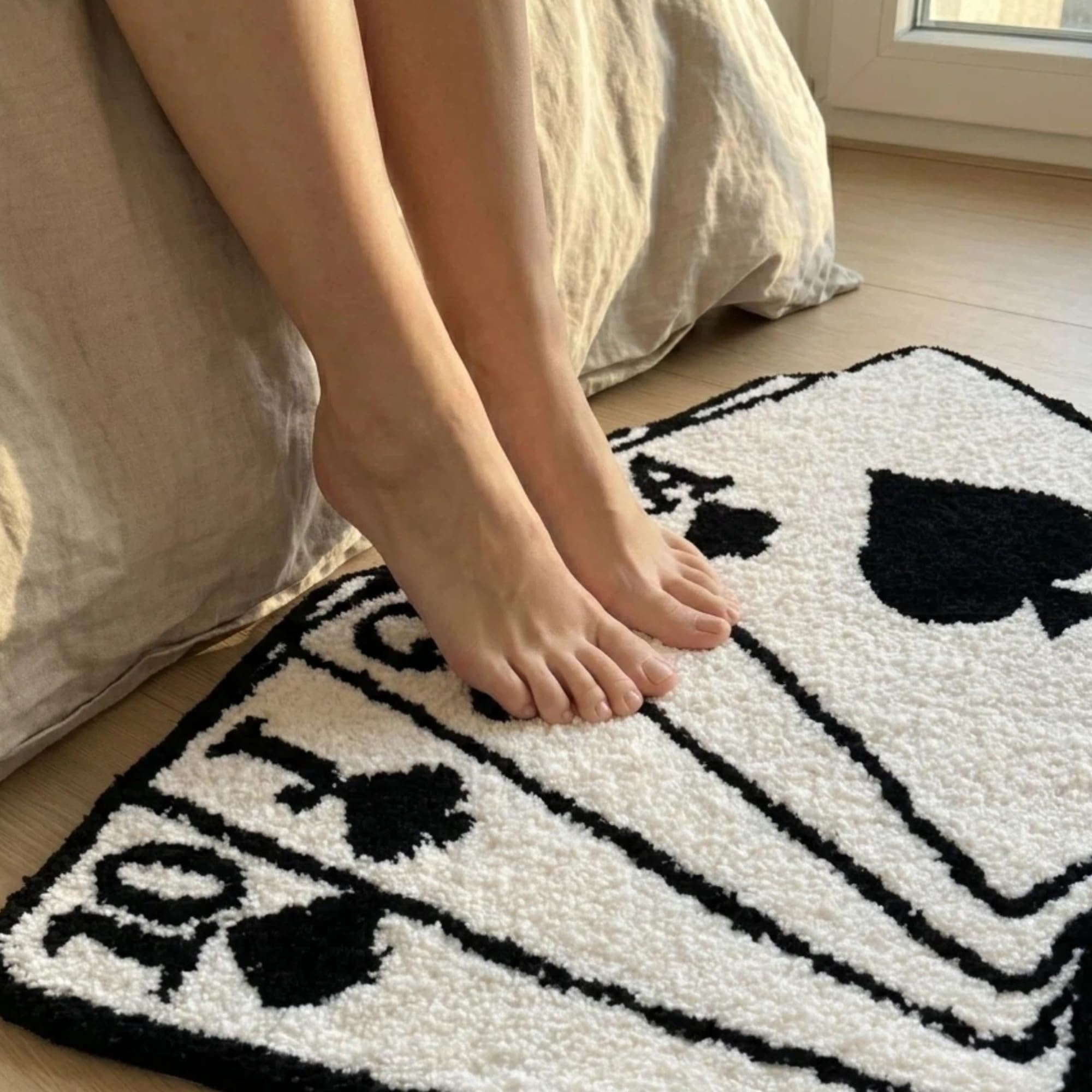 Graduation Bear Rug - Hypebeast Room Decor, Ultra-Soft Hypebeast Rugs with TPR Non-Slip Backing, Trendy Cloud-Like Plush Cute Carpet, Cool Rugs for Bedroom & Man Cave (28"x28") - Flex Gamingproduct_type