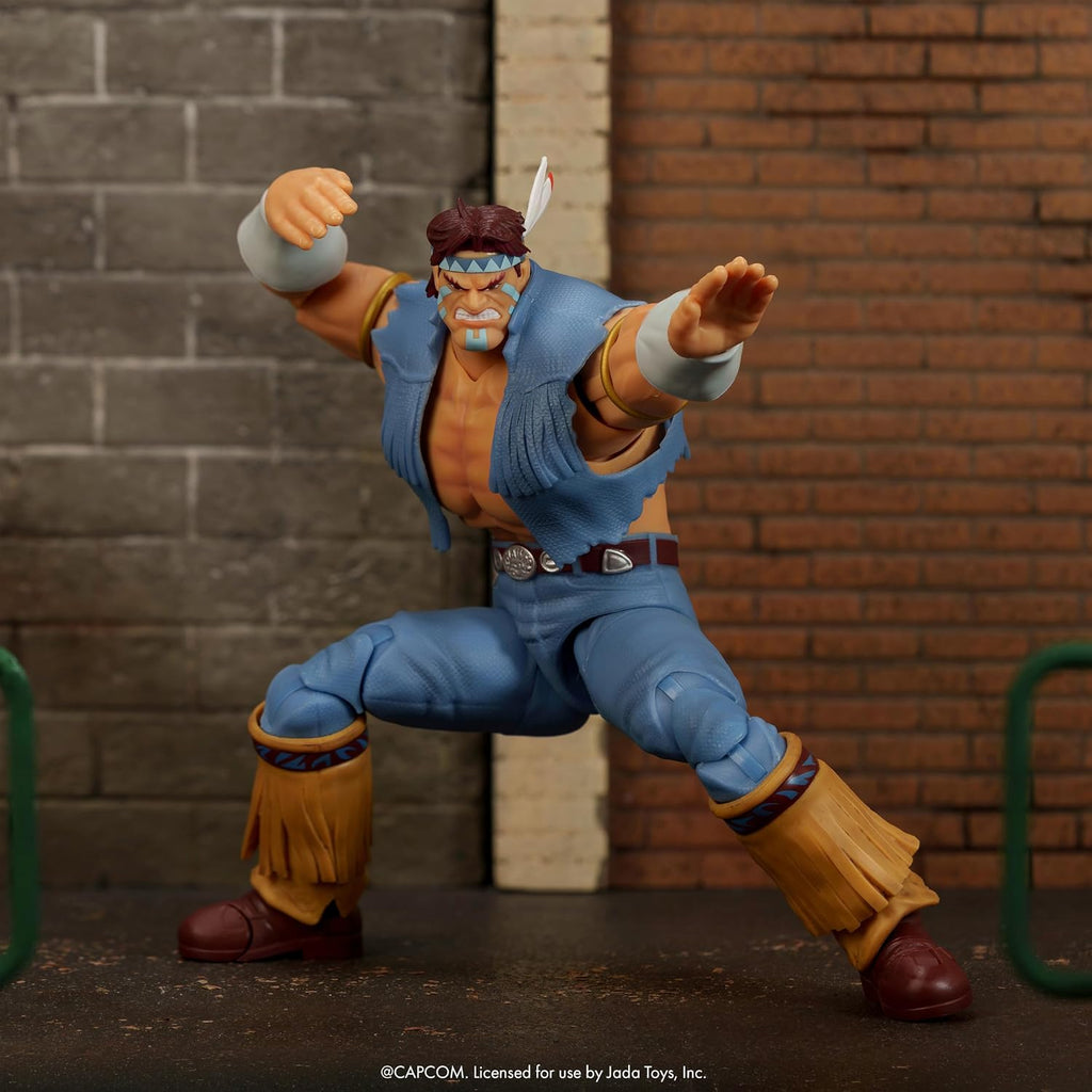 Jada Street Fighter II T. Hawk Action Figure – 1:12 Deluxe Scale Toys – 6" Tall, Fully Articulated, Collector Packaging | Street Fighter 2 The Final Challengers 6 Inch Action Figure Deluxe - T. Hawk