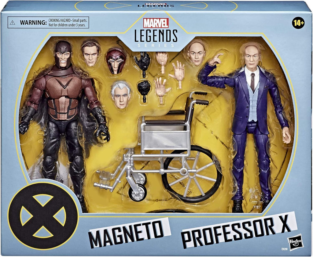 Hasbro Marvel Legends Series X-Men Magneto and Professor X 6-inch Collectible Action Figures Toys, Ages 14 and Up | Marvel Legends X-Men Movie 6 Inch Action Figure 2-Pack - Magneto and Professor X
