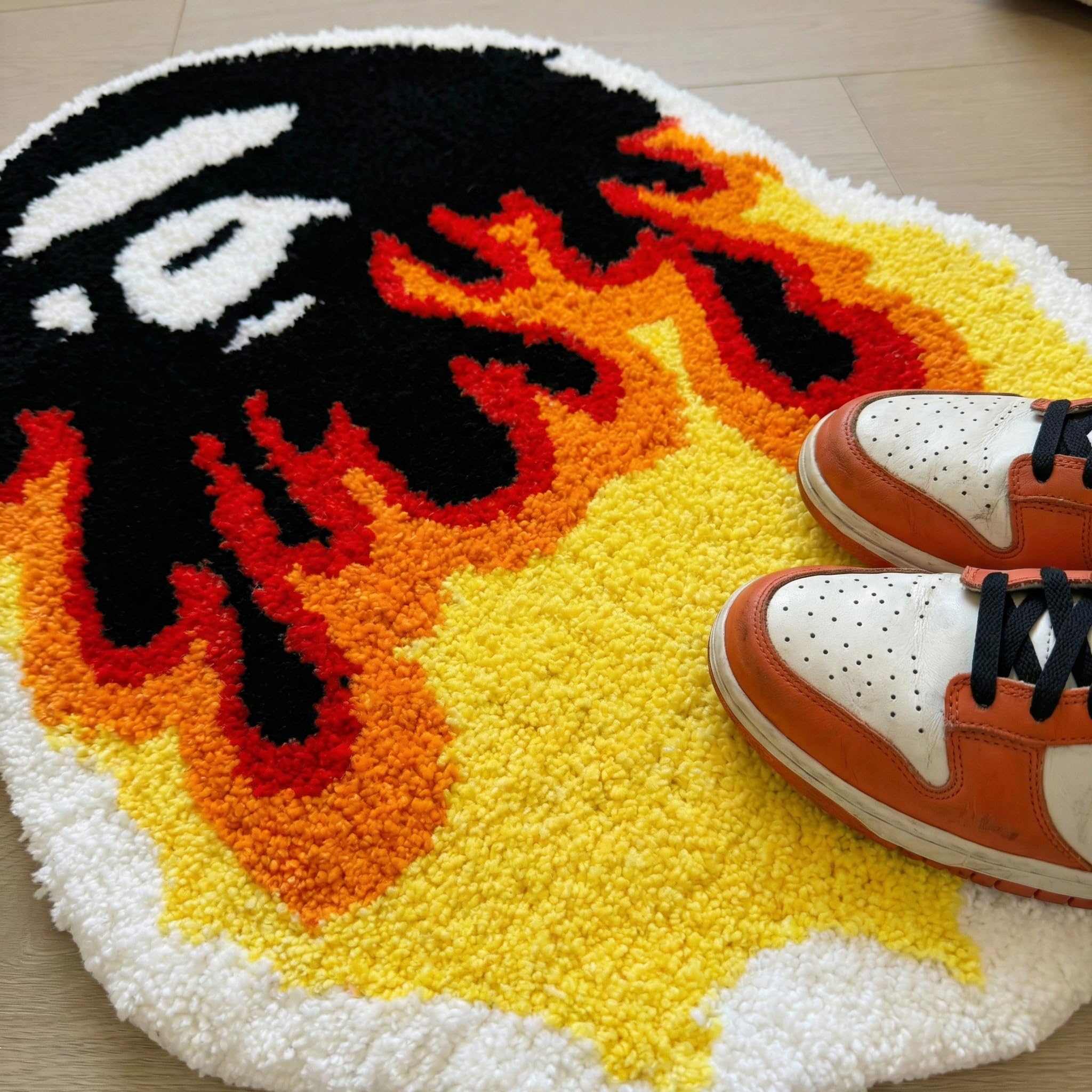 Graduation Bear Rug - Hypebeast Room Decor, Ultra-Soft Hypebeast Rugs with TPR Non-Slip Backing, Trendy Cloud-Like Plush Cute Carpet, Cool Rugs for Bedroom & Man Cave (28"x28") - Flex Gamingproduct_type