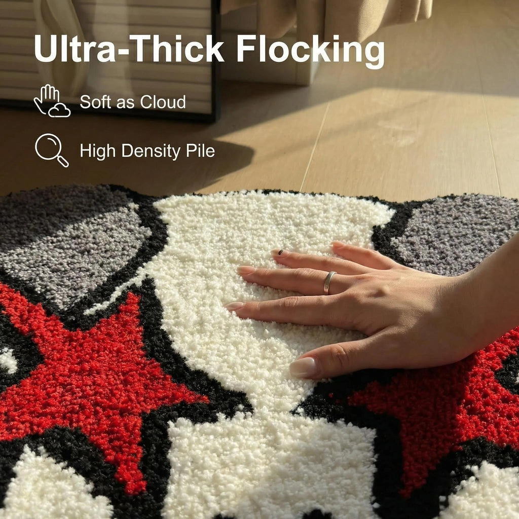 Graduation Bear Rug - Hypebeast Room Decor, Ultra-Soft Hypebeast Rugs with TPR Non-Slip Backing, Trendy Cloud-Like Plush Cute Carpet, Cool Rugs for Bedroom & Man Cave (28"x28") - Flex Gamingproduct_type