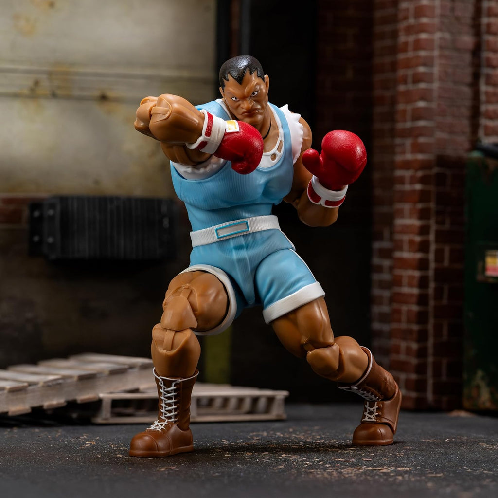 Jada Toys Street Fighter II Balrog Action Figure 1:12 Deluxe Scale 6" Tall, Fully Articulated, Collector Packaging | Street Fighter 2 The Final Challengers 6 Inch Action Figure Deluxe - Balrog