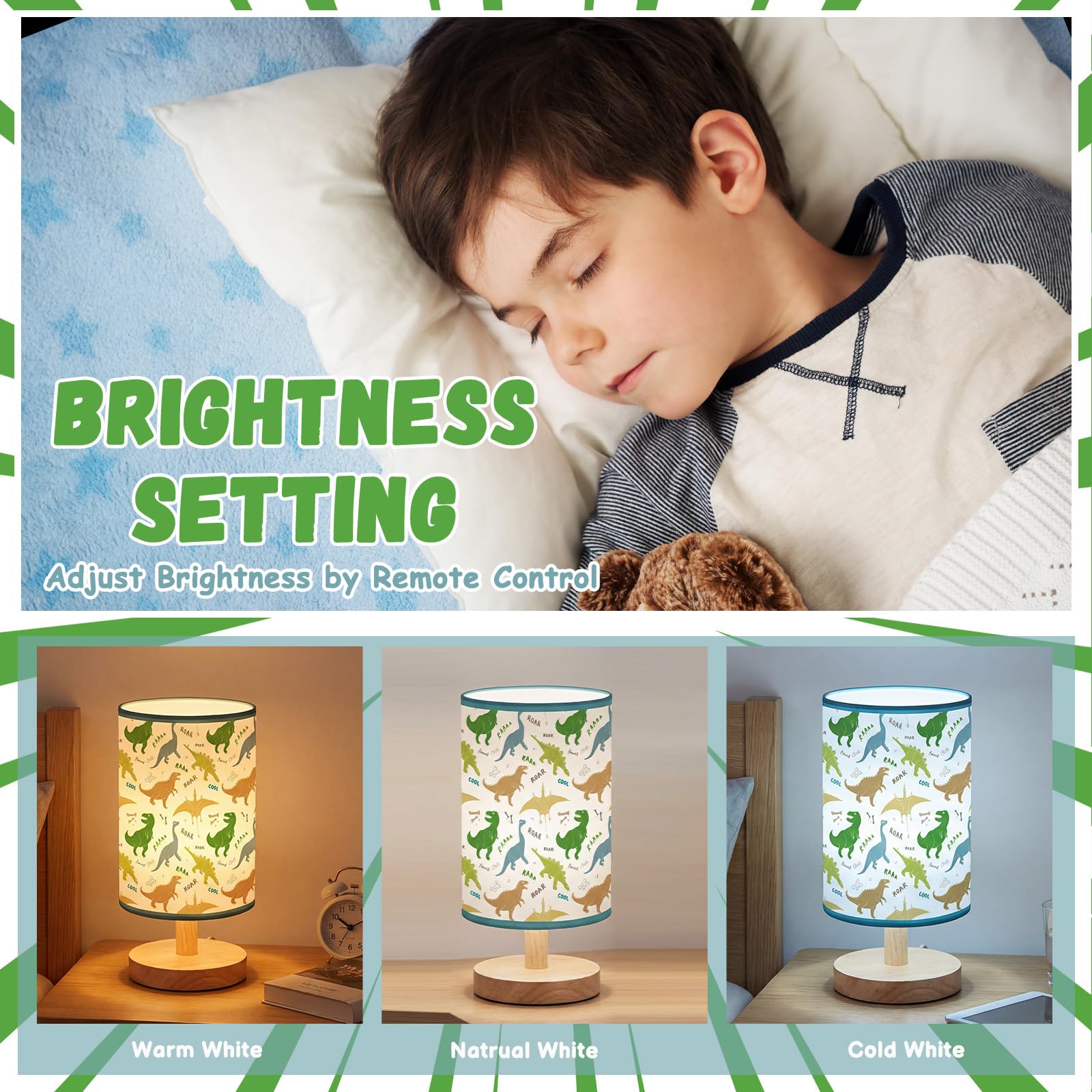 Glooglitter Linen Bedside Lamp – 21 Styles