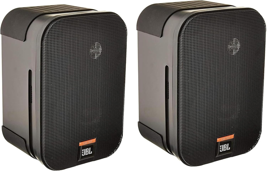 JBL Professional CSS-1S/T Compact 2-Way High Performance, 60 Watt 5.25” 70V / 8-Ohm Compact Passive Satellite, Bookshelf Speakers, Home Theater, Desktop, Stereo, Commercial, Black, Sold as Pair