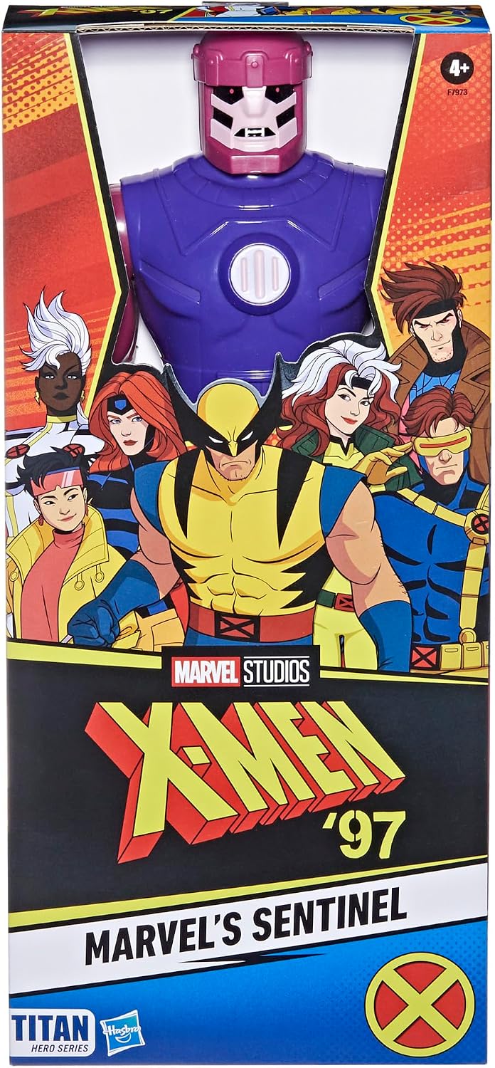 Marvel Titan Hero Series X-Men Sentinel Action Figure, 14-Inch-Scale, Super Hero Toys, Kids Ages 4 and Up