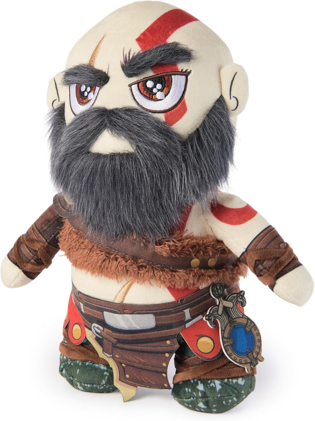 PlayStation God of War Ragnarök Kratos 10-Inch Collector Plush | Premium Collector Plush, Captures Kratos in Cuddly Form, Iconic Red Tattoos, Must-Have Shelf Accessory for PS5 Gamers