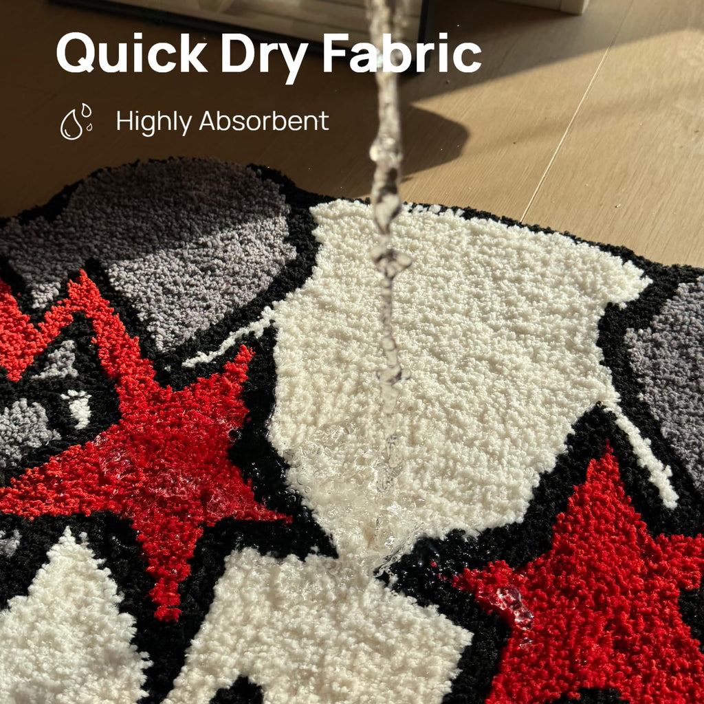 Graduation Bear Rug - Hypebeast Room Decor, Ultra-Soft Hypebeast Rugs with TPR Non-Slip Backing, Trendy Cloud-Like Plush Cute Carpet, Cool Rugs for Bedroom & Man Cave (28"x28") - Flex Gamingproduct_type