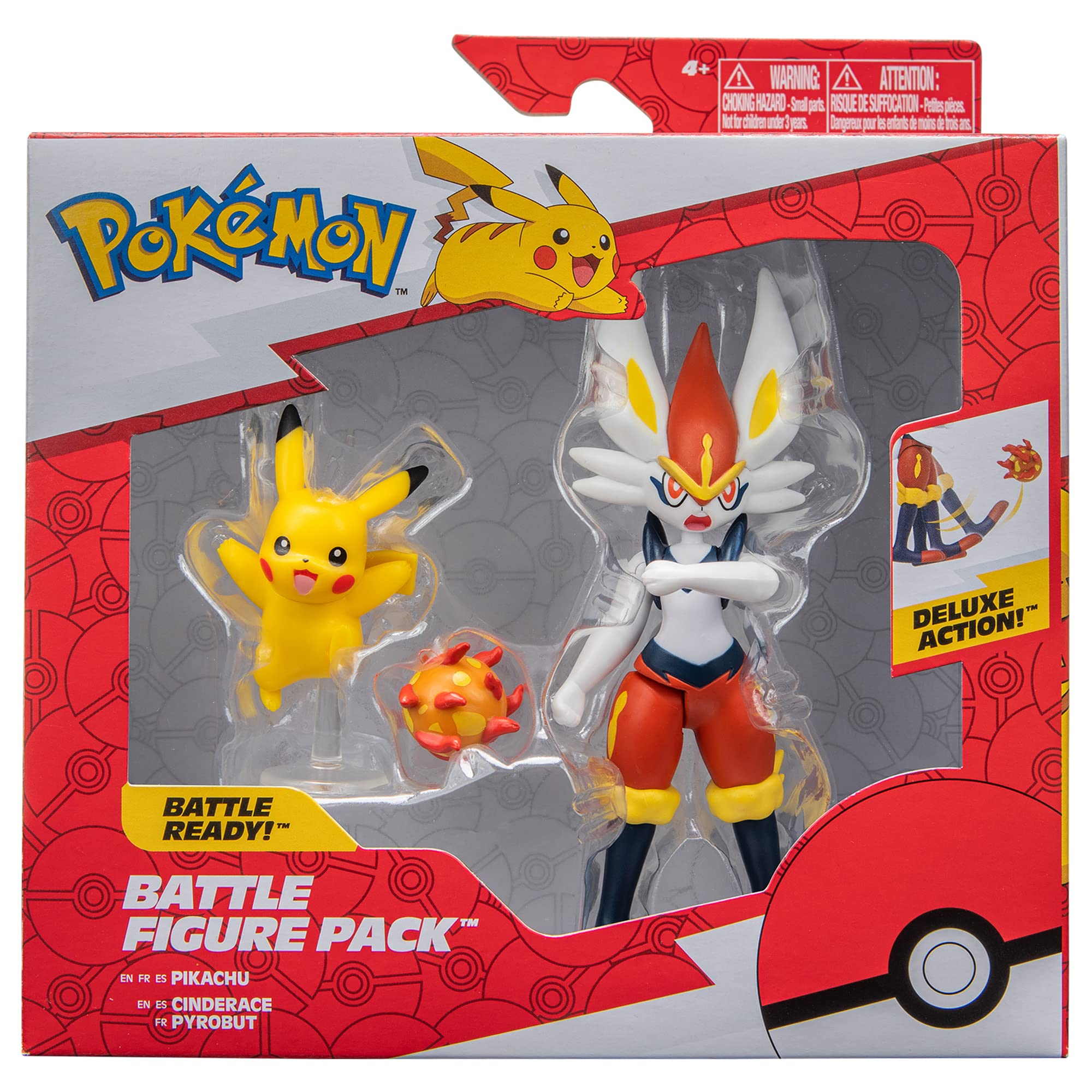 Pokémon Fire and Water Battle Pack - Includes 4.5 Inch Flame Action Charizard and 2" Squirtle Action Figures - Amazon Exclsuive