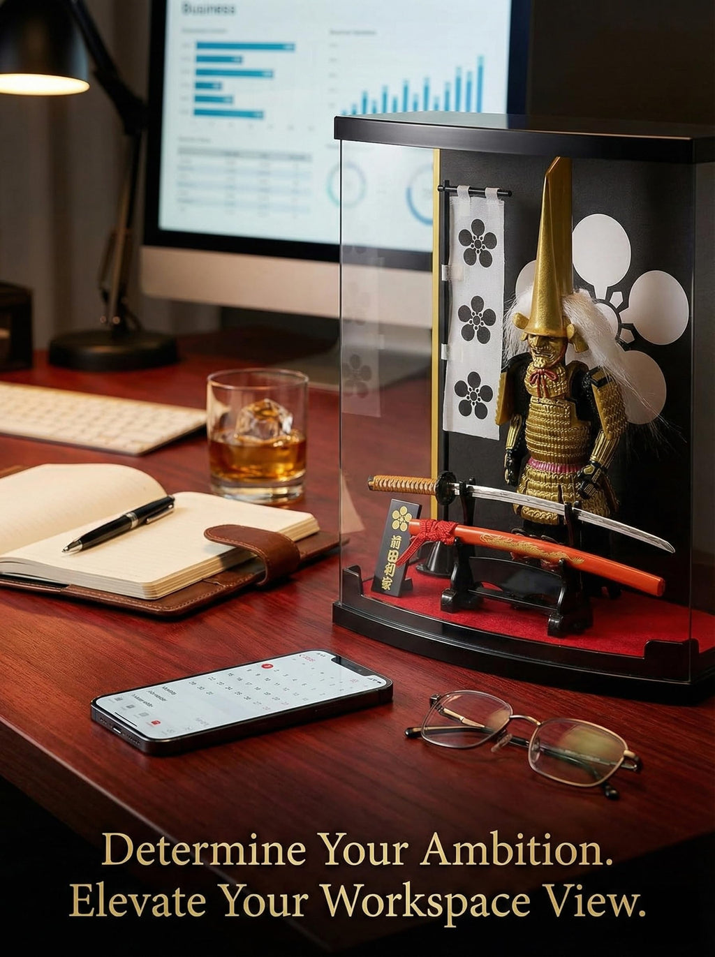 MEISTER JAPAN Samurai Figure Yamamoto Kansuke 8.3" w/Katana & Case | 1:10 scale armor honoring the Takeda strategist, with stand, flag & kakedai stand; dust-proof, gift for history fans - Flex Gamingproduct_type