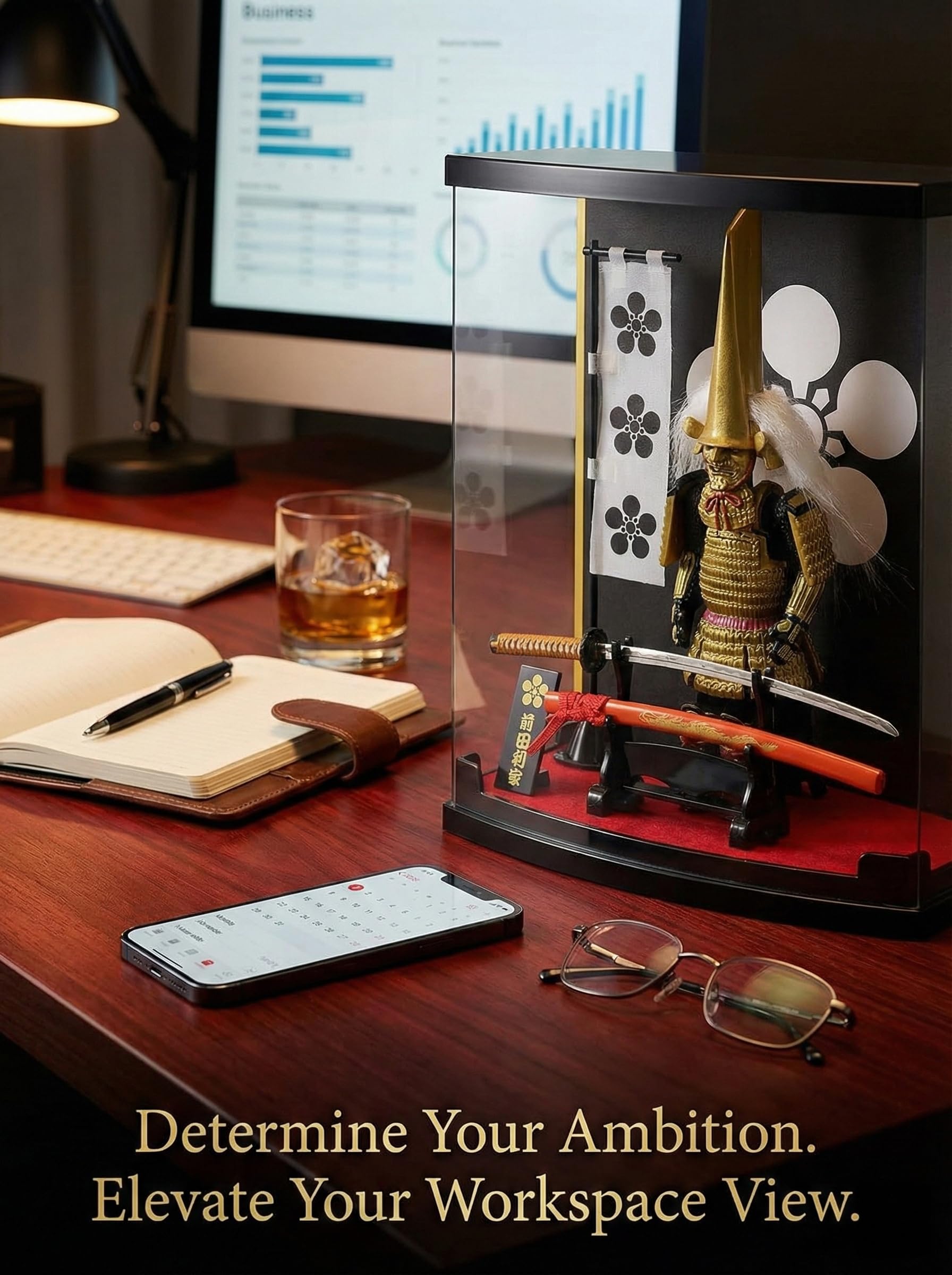 MEISTER JAPAN Samurai Figure Yamamoto Kansuke 8.3" w/Katana & Case | 1:10 scale armor honoring the Takeda strategist, with stand, flag & kakedai stand; dust-proof, gift for history fans - Flex Gamingproduct_type