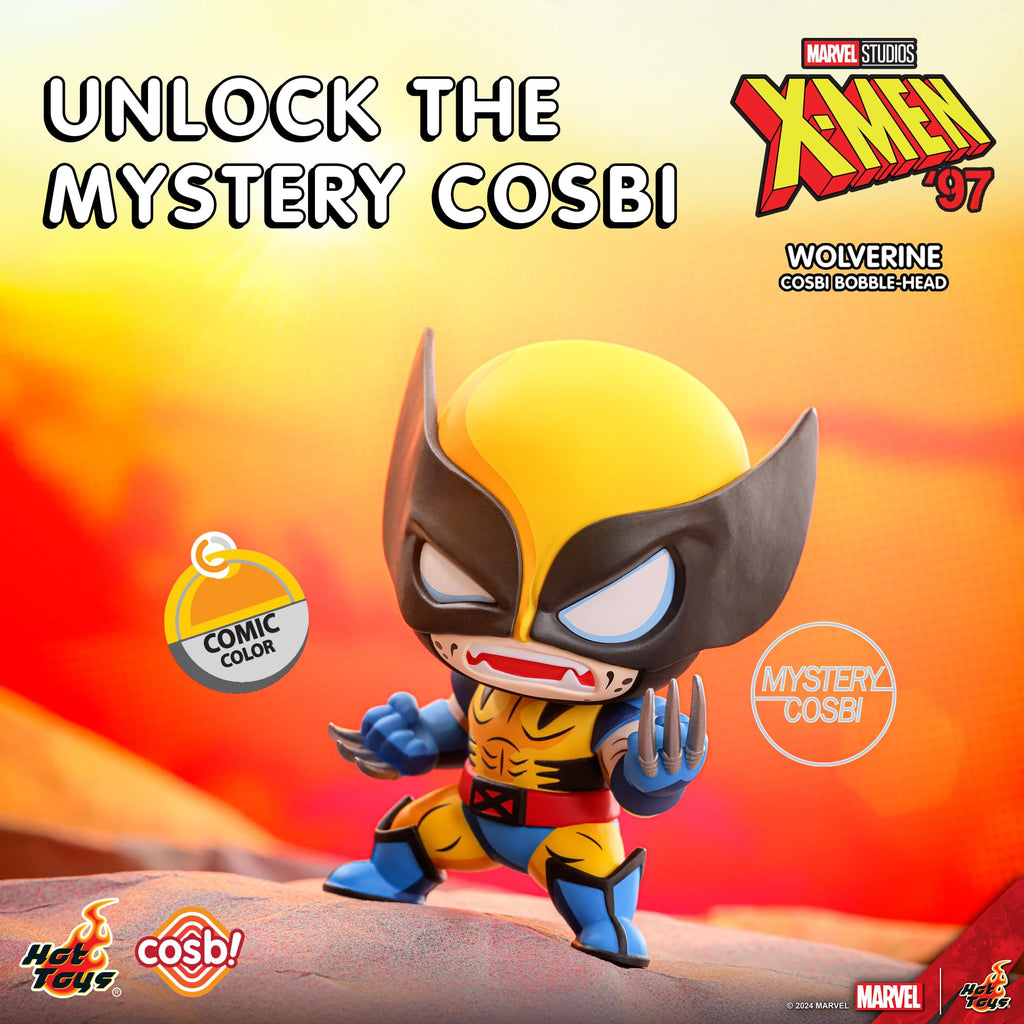 YuMe X-Men 97 Blind Box Collectible Mini Figure & Accessories | Cosbi Bobble Head Collection | Official Marvel Studios Merchandise | Toy Gift for Kids & Adults | 9 Figures to Collect Including 1 Chase