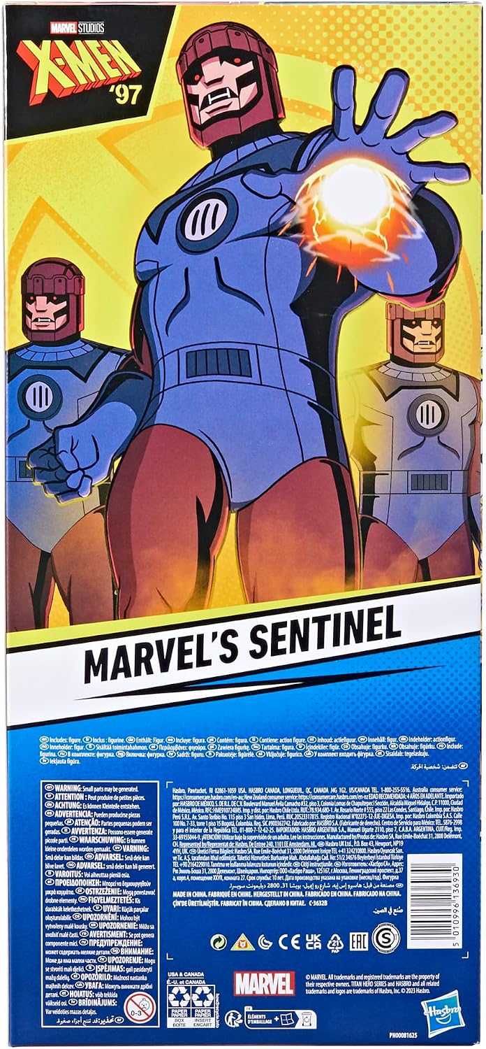 Marvel Titan Hero Series X-Men Sentinel Action Figure, 14-Inch-Scale, Super Hero Toys, Kids Ages 4 and Up