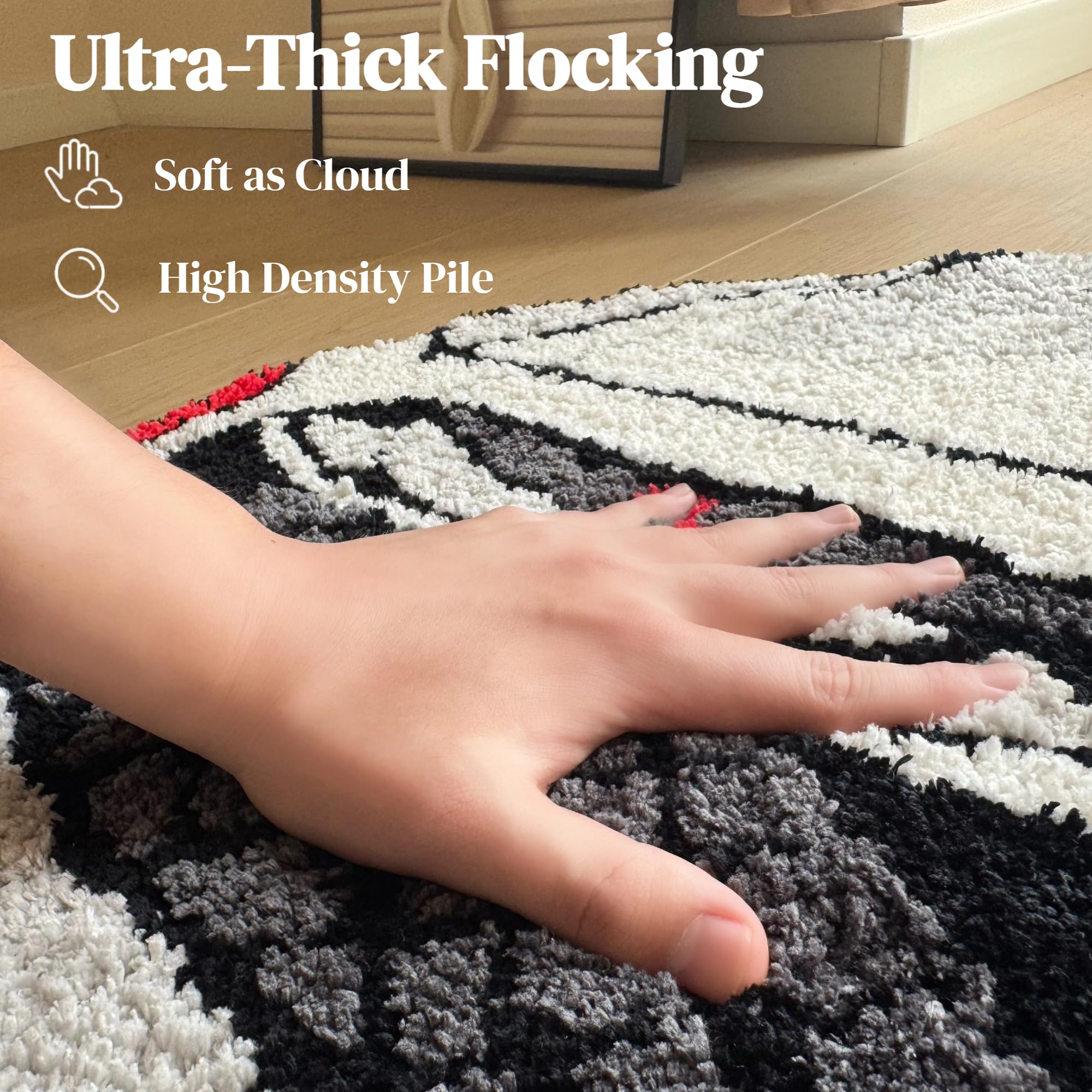 Graduation Bear Rug - Hypebeast Room Decor, Ultra-Soft Hypebeast Rugs with TPR Non-Slip Backing, Trendy Cloud-Like Plush Cute Carpet, Cool Rugs for Bedroom & Man Cave (28"x28") - Flex Gamingproduct_type