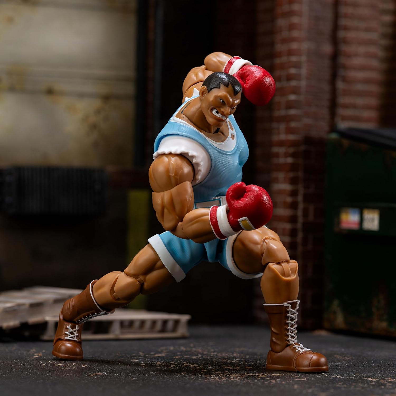 Jada Toys Street Fighter II Balrog Action Figure 1:12 Deluxe Scale 6" Tall, Fully Articulated, Collector Packaging | Street Fighter 2 The Final Challengers 6 Inch Action Figure Deluxe - Balrog