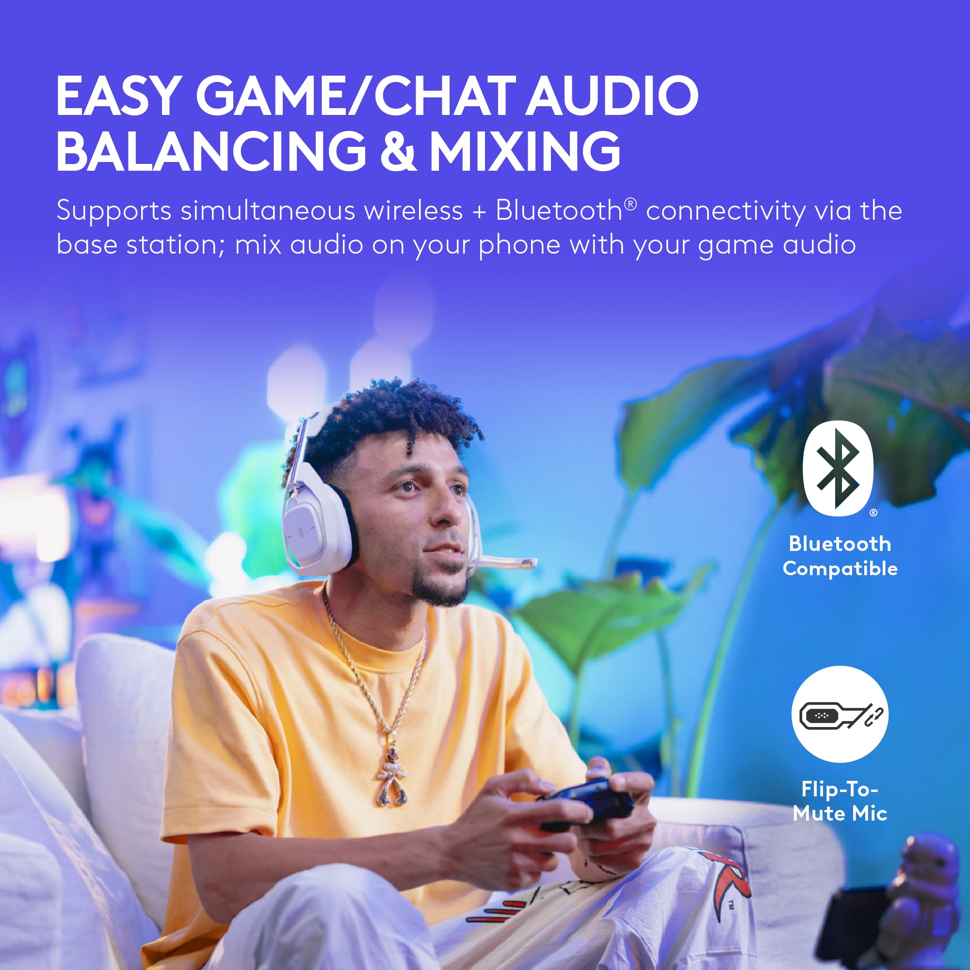 Logitech G Astro A50 X Multi-Platform Wireless Gaming Headset + Base Station for PS5/Xbox/PC: PLAYSYNC Video & Audio Switcher, HDMI 2.1 4K 120Hz VRR, <24bit/48kHz, 24hr Battery, 2.4GHz & BT - Black - Flex Gamingproduct_type