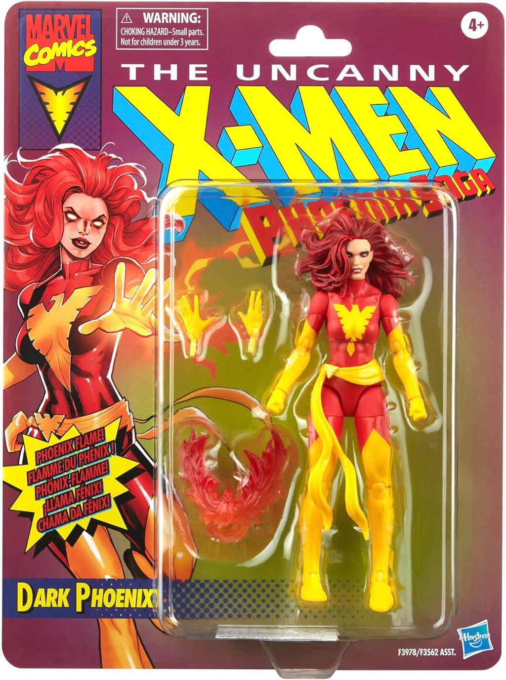 Marvel Legends Series X-Men Classic Dark Phoenix 6-inch Action Figure Toy,for 4+ Years, 3 Accessories | Marvel Legends Retro 6 Inch Action Figure X-Men Classic Series 2 - Dark Phoenix