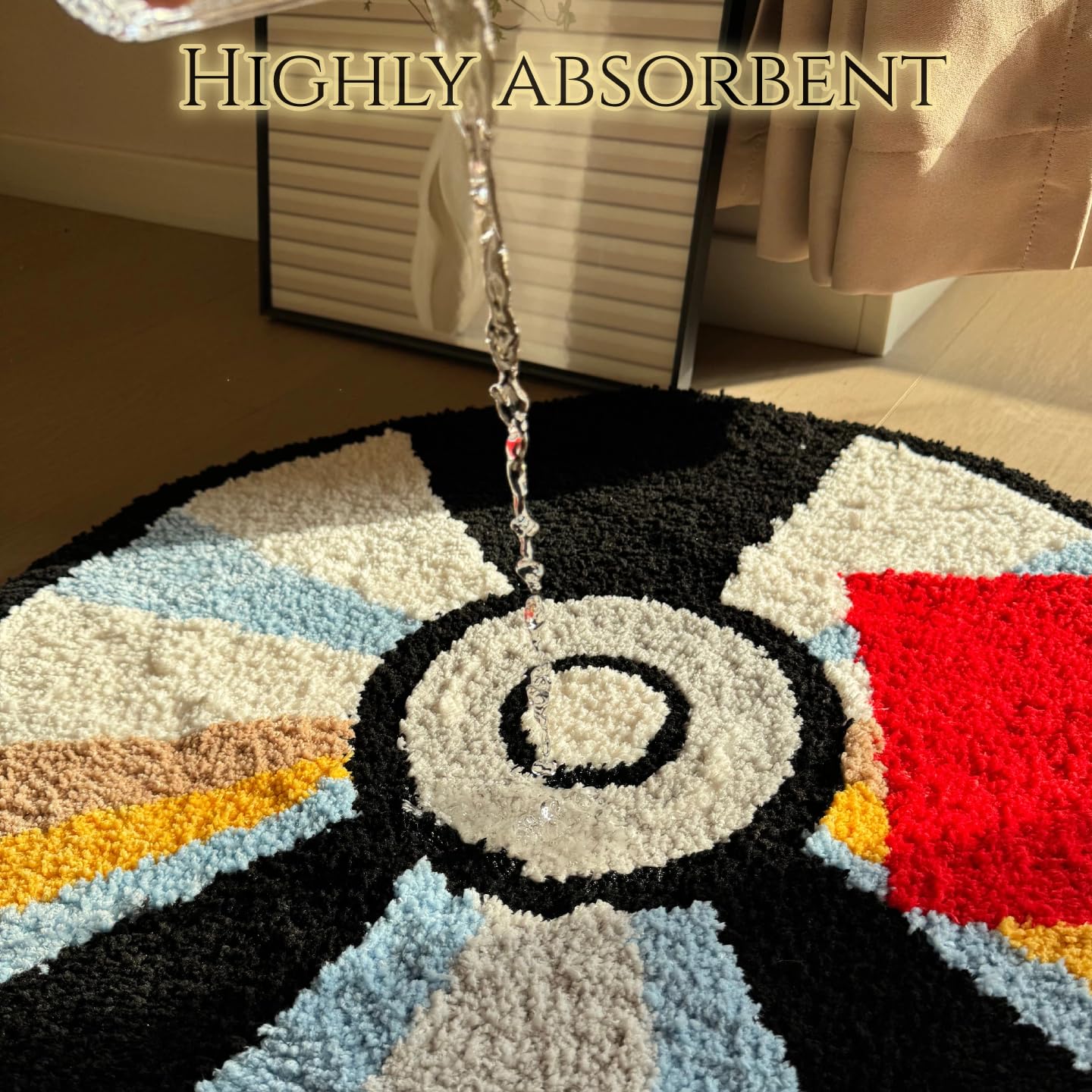 Graduation Bear Rug - Hypebeast Room Decor, Ultra-Soft Hypebeast Rugs with TPR Non-Slip Backing, Trendy Cloud-Like Plush Cute Carpet, Cool Rugs for Bedroom & Man Cave (28"x28") - Flex Gamingproduct_type