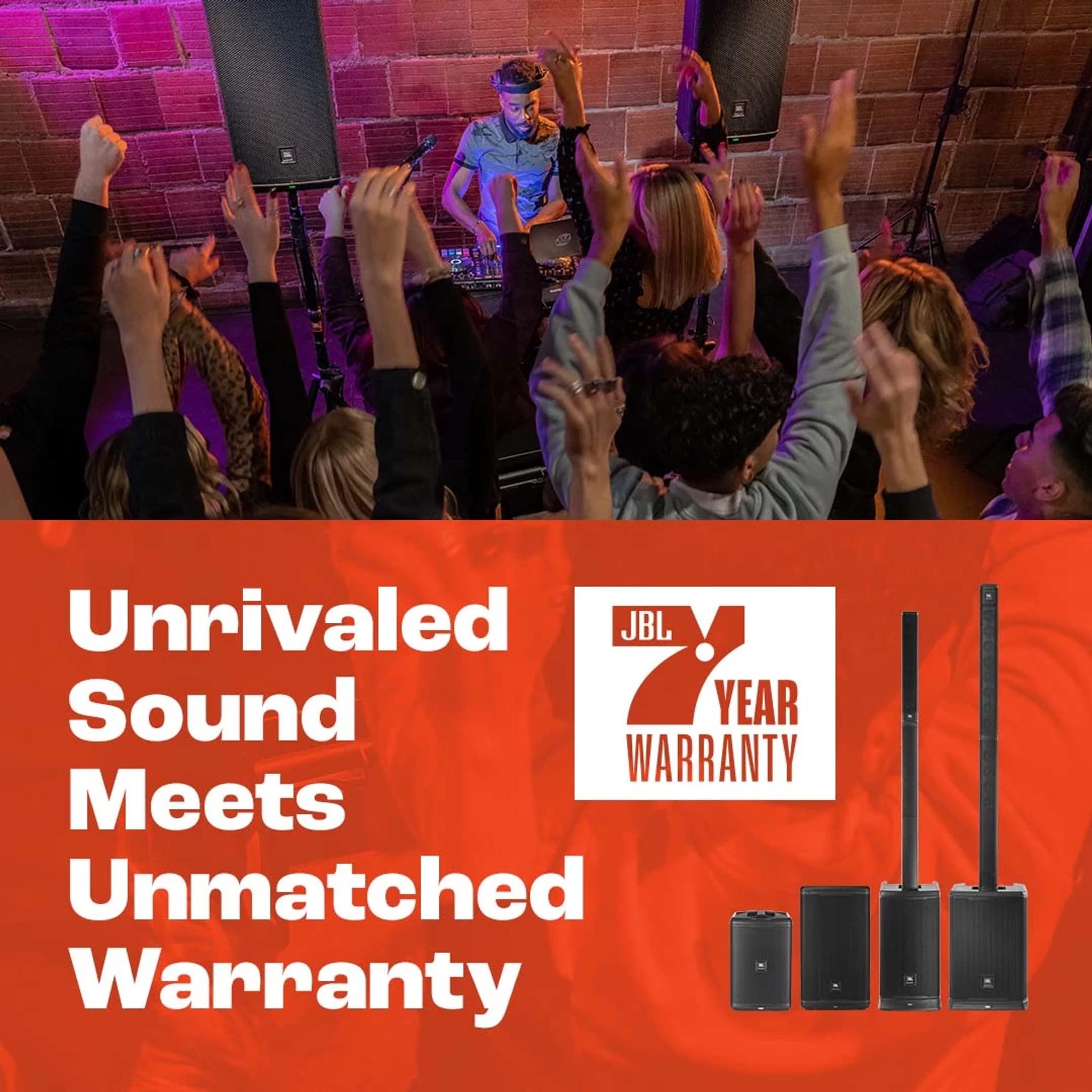 JBL Professional EON ONE Compact Ultra-Portable Battery Powered Wireless PA Speaker System with Bluetooth, Professional 4-Channel Mixer, and Lexicon Effects. Black