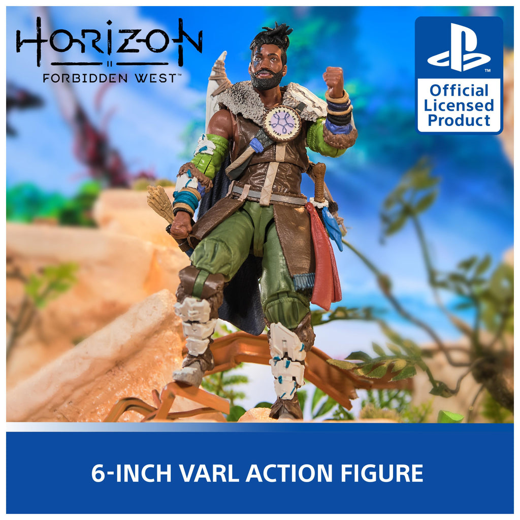 PlayStation God of War Ragnarok, 6” Atreus Action Figure with 4 Accessories, The Shapes Collection, for PS5 Fans & Collectors Ages 17+