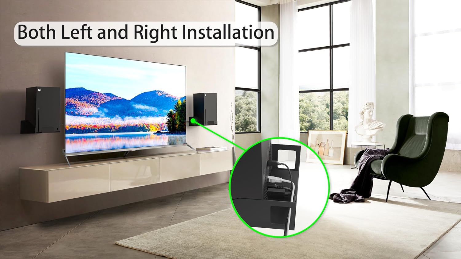Funturbo Xbox Series X Wall Mount - Metal Wall Mount with Ventilation Design for Xbox Series X - Flex Gamingproduct_type
