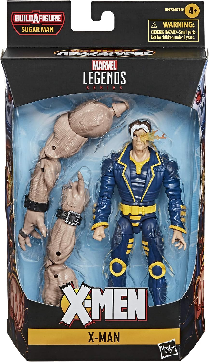 Marvel Hasbro Legends Series 6-inch Collectible X-Man Action Figure Toy X-Men: Age of Apocalypse Collection, Blue | Marvel Legends X-Men 6 Inch Action Figure BAF AOA Sugar Man - AOA X-Man