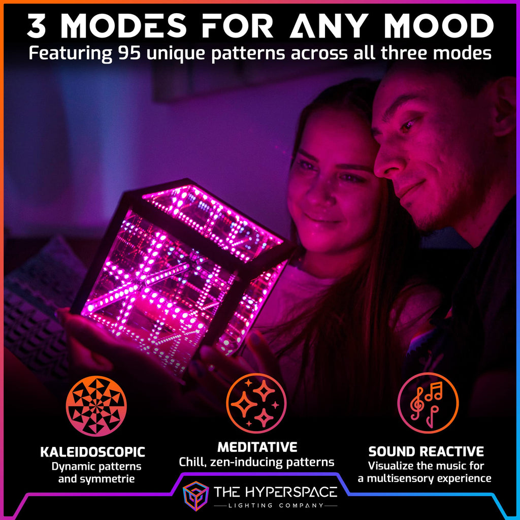 Hyperspace Lighting Co. Infinity Mirror LED Lamp – 4 Sizes