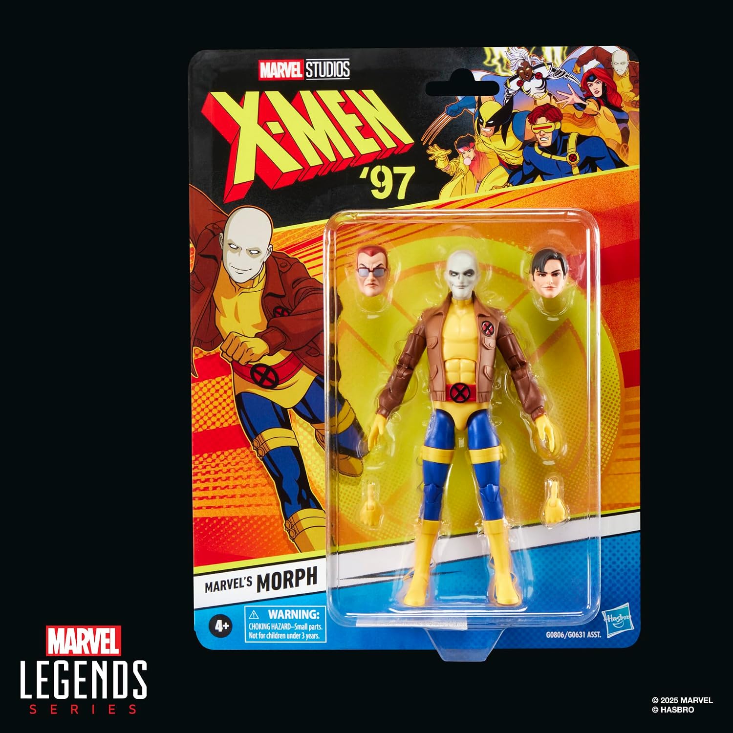 Marvel Legends Series Marvel's Morph, X-Men '97 Collectible 6-Inch Action Figure Toy | 6-Inch Collectible, 20 Plus Points Articulation, X-Men '97 Likeness, Includes 4 Accessories, Alternate Hands
