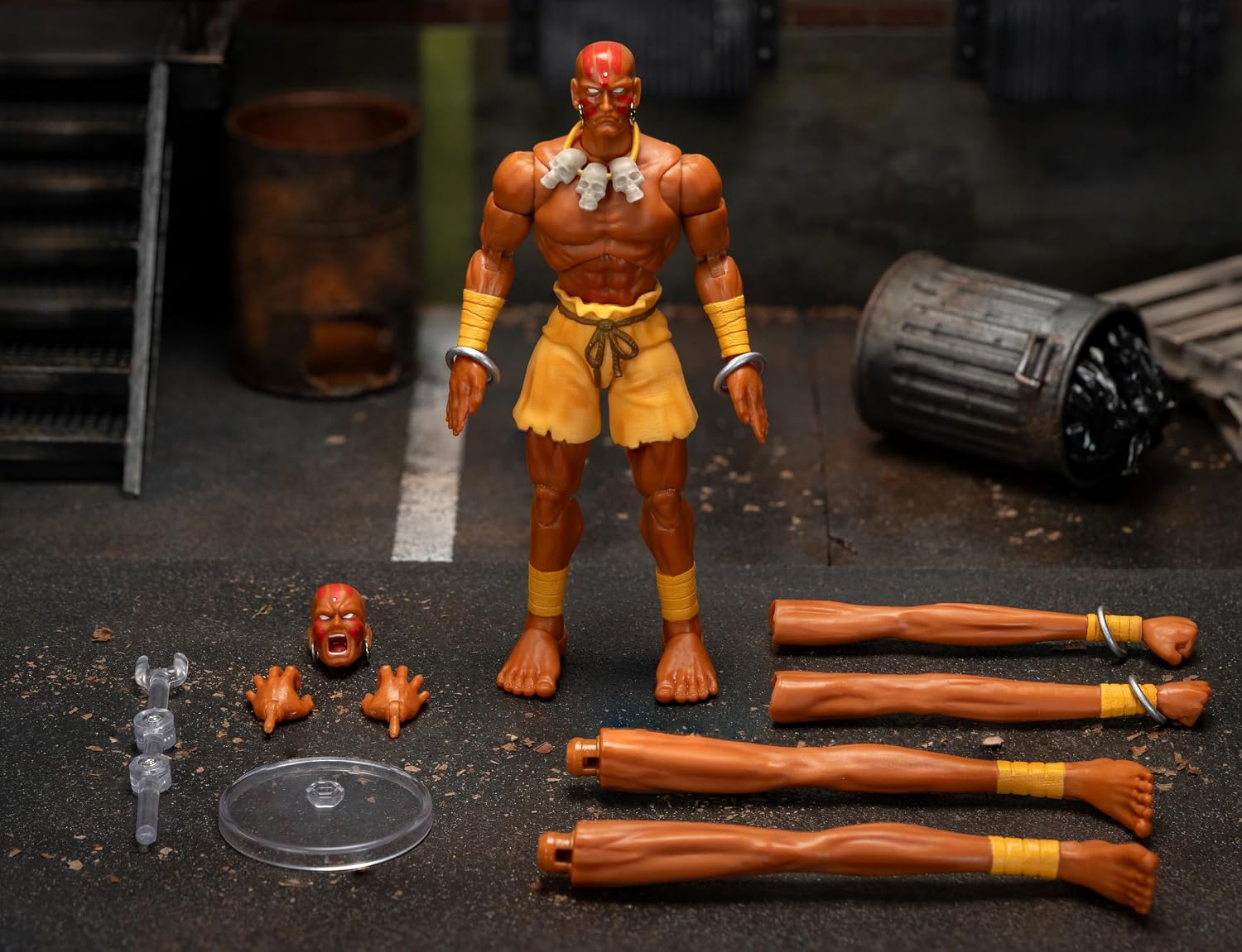 Jada Street Fighter 6" Dhalsim Action Figure, Toys for Kids and Adults | Street Fighter 2 The Final Challengers 6 Inch Action Figure Wave 1 - Dhalsim