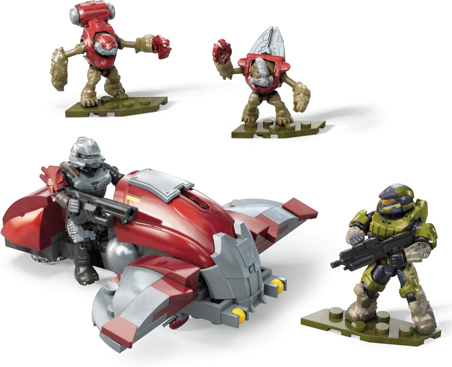 Mega Construx Halo Hijacked Ghost Vehicle Halo Infinite Construction Set, Building Toys for Kids