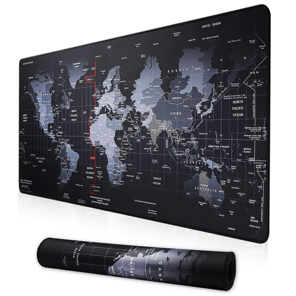 XXL Professional Large Mouse Pad & Computer Game Mouse Mat (35.4x15.7x0.1IN, Map) (90 * 40 Map) - Flex Gamingproduct_type